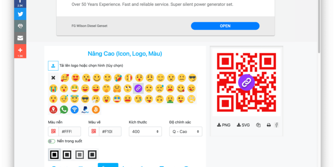Tạo Mã QR (QR Code) trực tuyến miễn phí