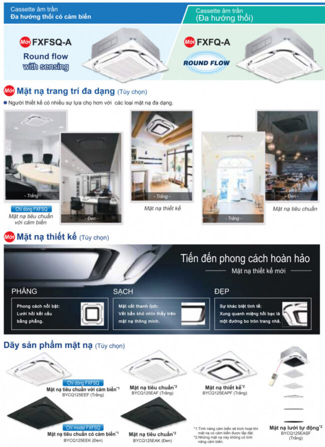 Máy lạnh trung tâm Daikin - Dàn lạnh Âm trần