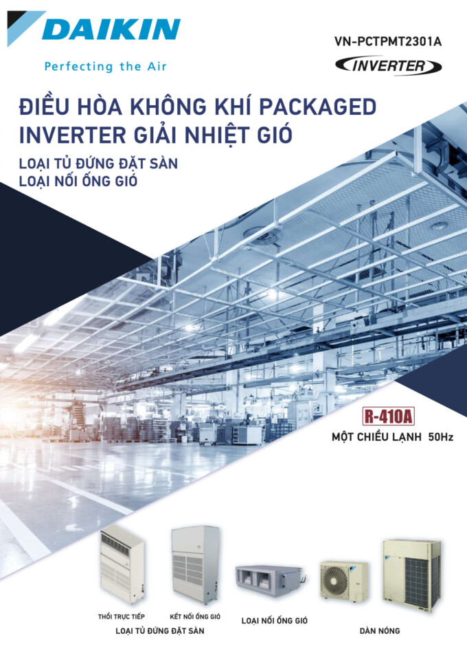 Điều Hòa không khí Daikin Packaged Invereter giải nhiệt gió