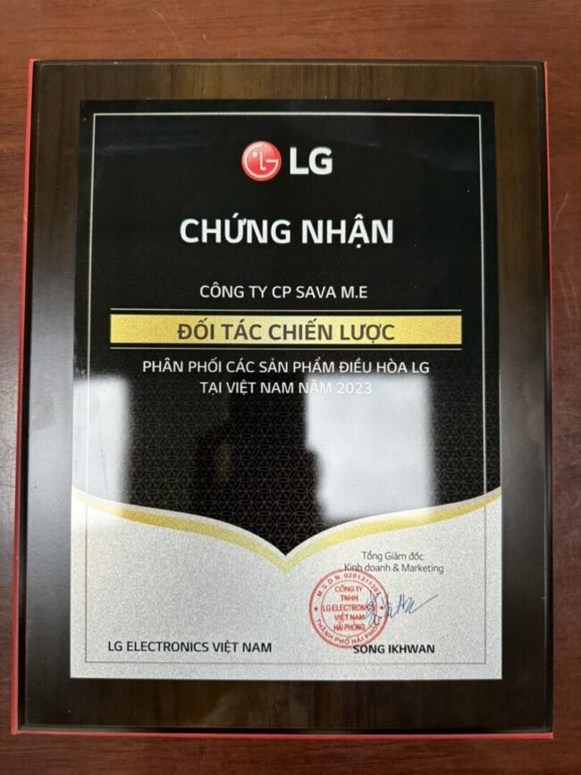 SAVA M&E và LG trở thành đối tác chiến lược phân phối các sản phẩm điều hoà
