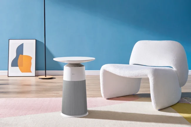 LG PuriCare Aero Furniture sở hữu nhiều tính năng lọc khí hiện đại.