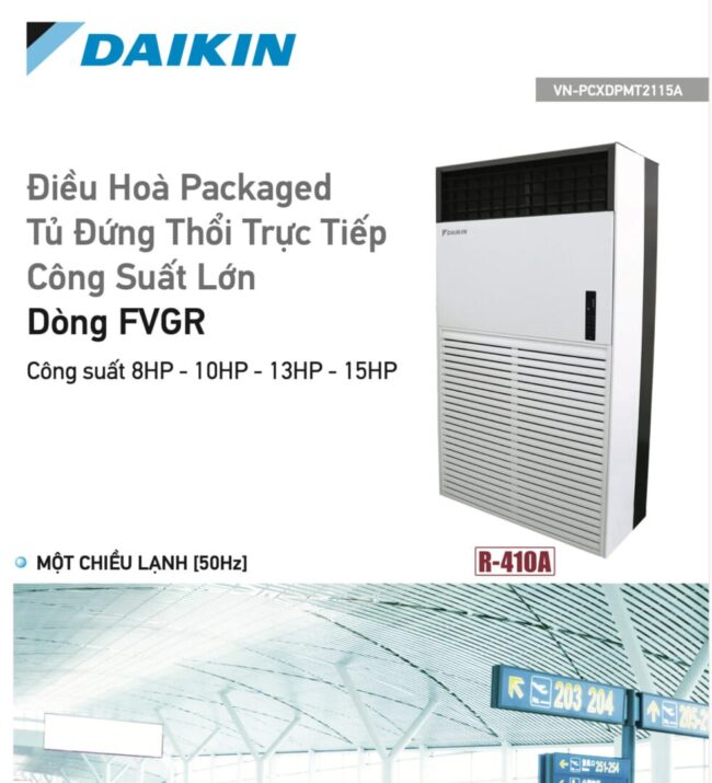 Catalogue Điều hòa Daikin Packaged tủ đứng thổi trực tiếp công suất lớn Catalogue Điều hòa Daikin Packaged tủ đứng thổi trực tiếp công suất lớn