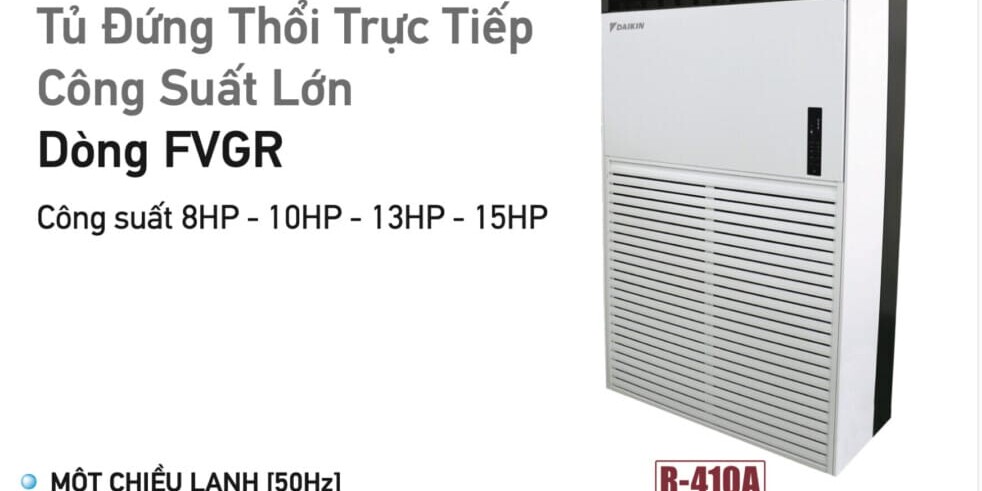 Catalogue Điều hòa Daikin Packaged tủ đứng thổi trực tiếp công suất lớn